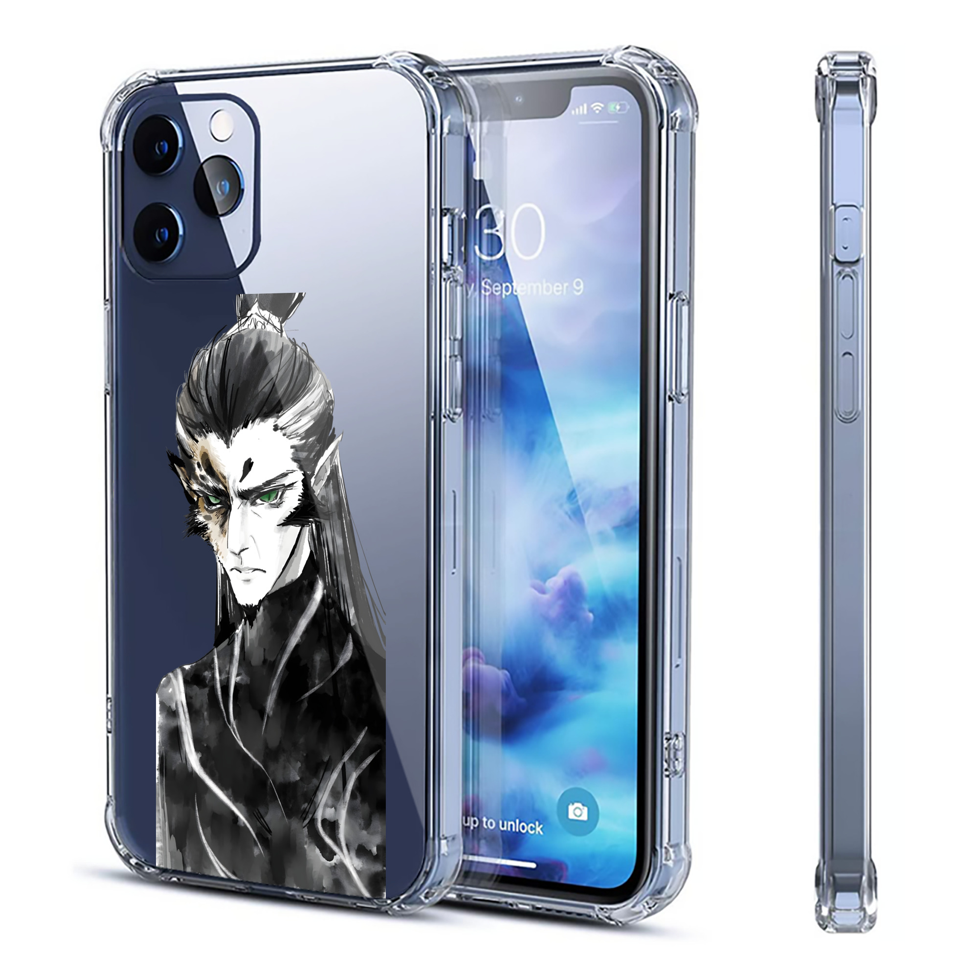 （画像用） Ne Zha 2 ナタ 魔童の大暴れ 【iPhone 12シリーズ対応】透明スマホケース（クリアソフトケース）